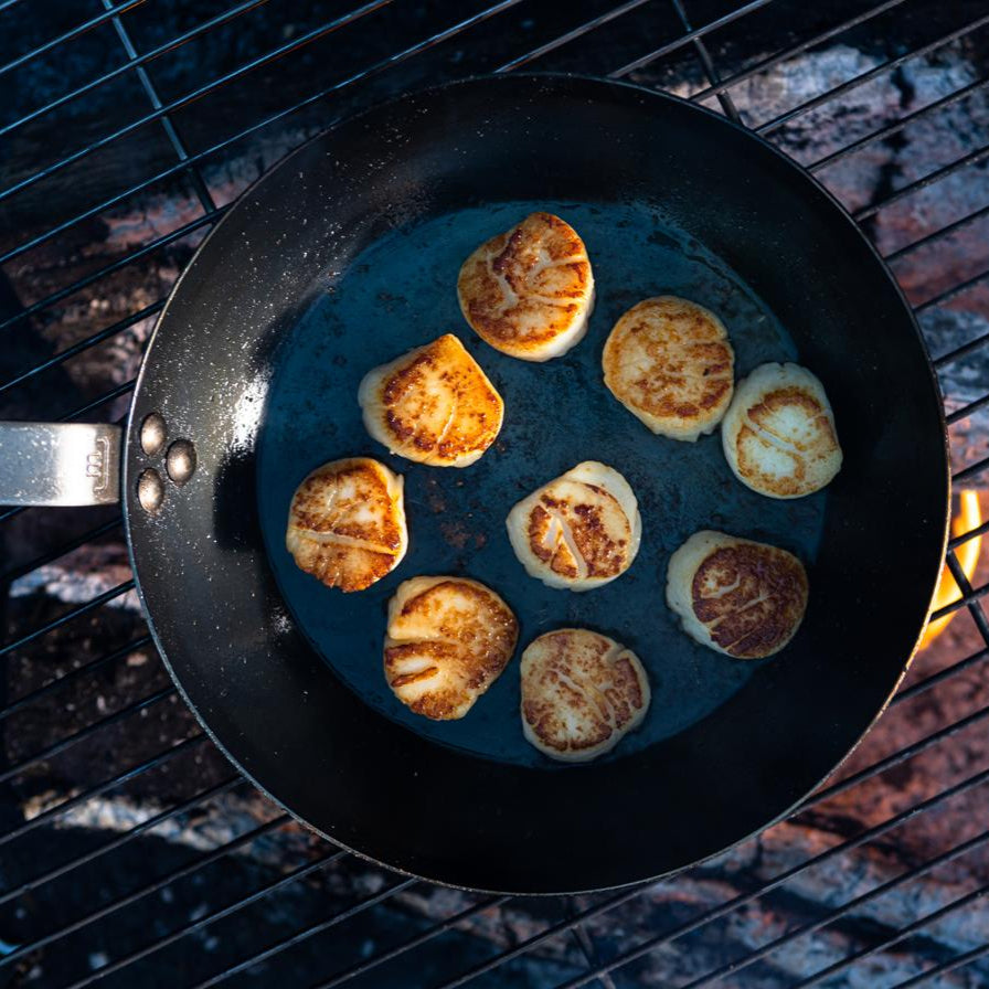 Seasoned Carbon Steel Frying Pan